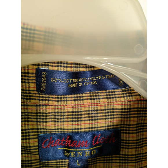 Men's Enro Chatham Cloth Button Down Shirt Size L - Picture 2 of 5